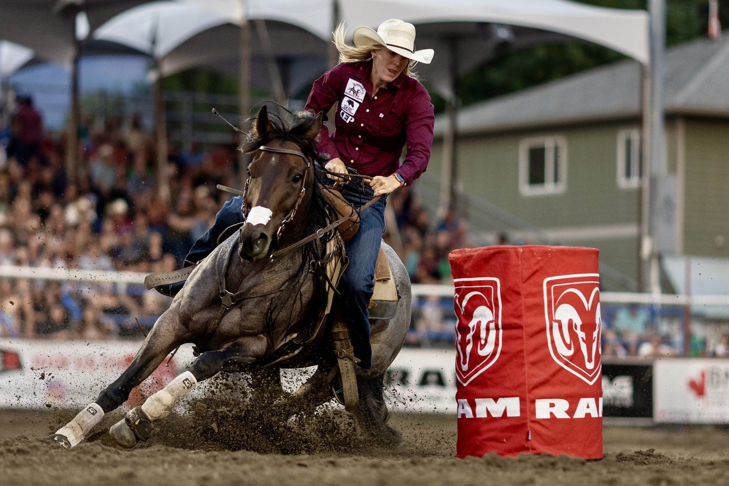 Karli Cowie CFR 2025 — Lipstick & Cowboy Boots